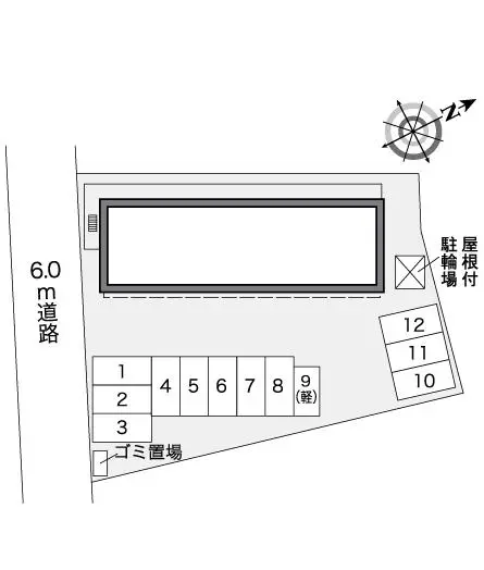 ★手数料０円★射水市作道　月極駐車場（LP）